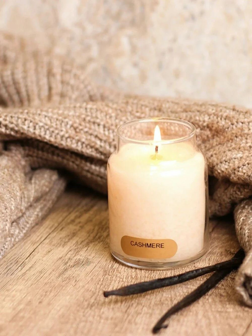 CASHMERE -A Cheerful Giver Baby Jar Single Wick Candle, 6 oz (2 pack)